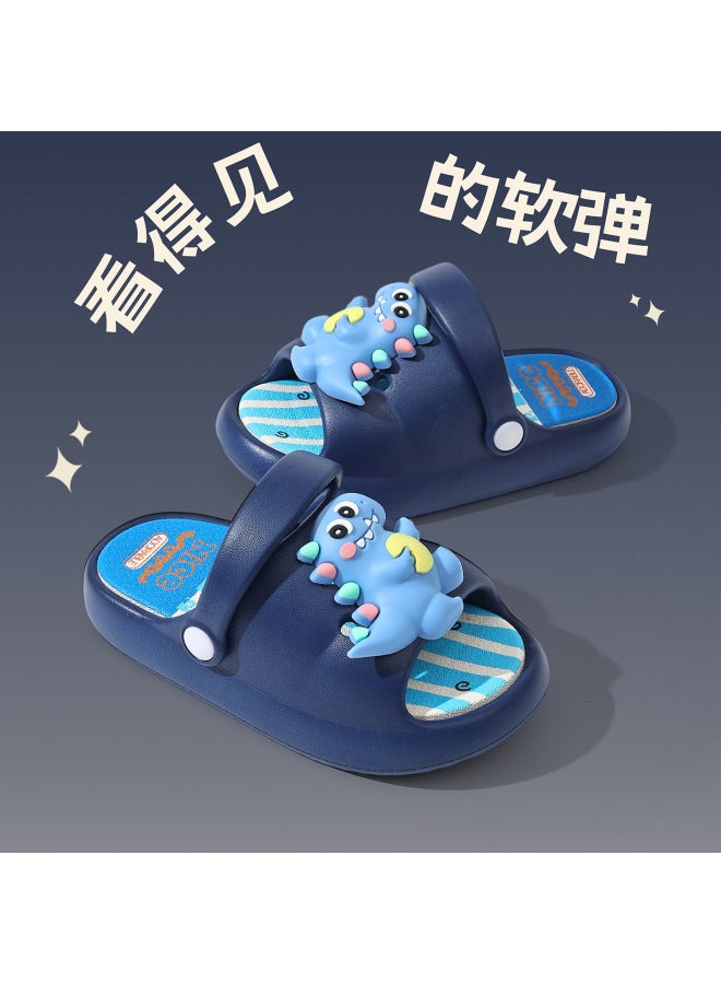 Children's Slippers For Boys, Summer Cartoon Cute Diy Dinosaur Dual-purpose Home Comfort Slippers For Toddlers And Kindergarten Kids