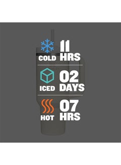 Stanley Quencher H2.0 FlowState Stainless Steel Vacuum Insulated Tumbler with Lid and Straw for Water, Iced Tea or Coffee, Smoothie and More Cream White Stainless Steel 40 oz 32x15x 10cm  - Image 3