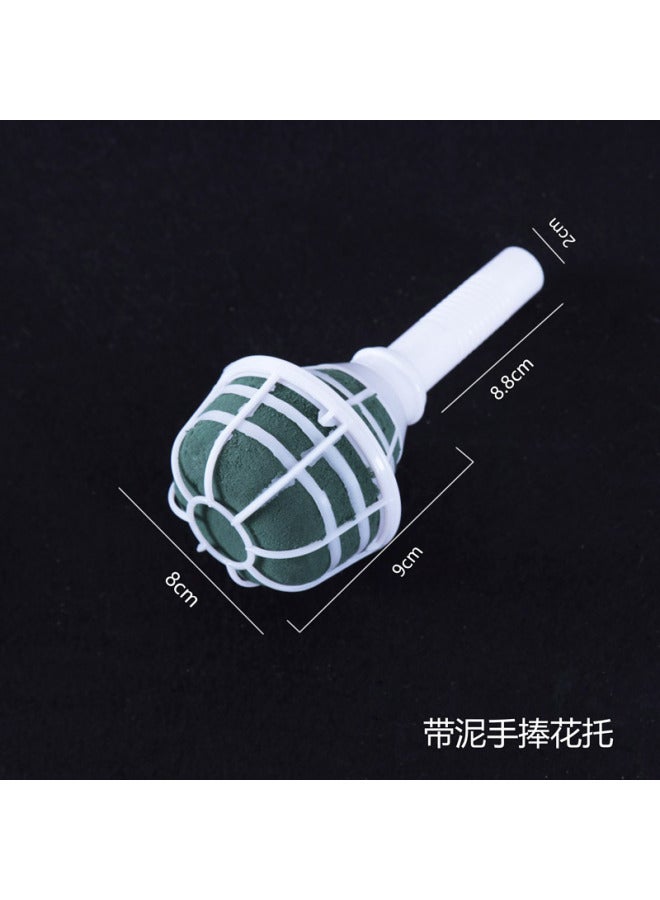 XIYU Plastic Flower Holder With Mud Flower Arrangement Accessories For Flower Shop Bride Holding Flower Hand Flower - Image 1