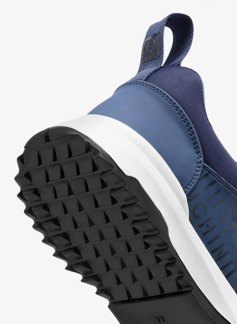 DUCHINI BLUE Men Monogram Print Slip-On Sneakers for Men | Best Price UAE