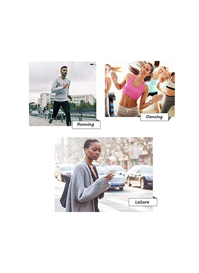 Delfino - Ear Hooks For Air Pods 2 1 2 Pairs Earphone Holders Anti Slip Over Ear Soft Tpu Earhook Earbuds Cover Earhooks For Outdoor Running Jogging Compatible With Air Pods 1 And 2 Black White - Image 1