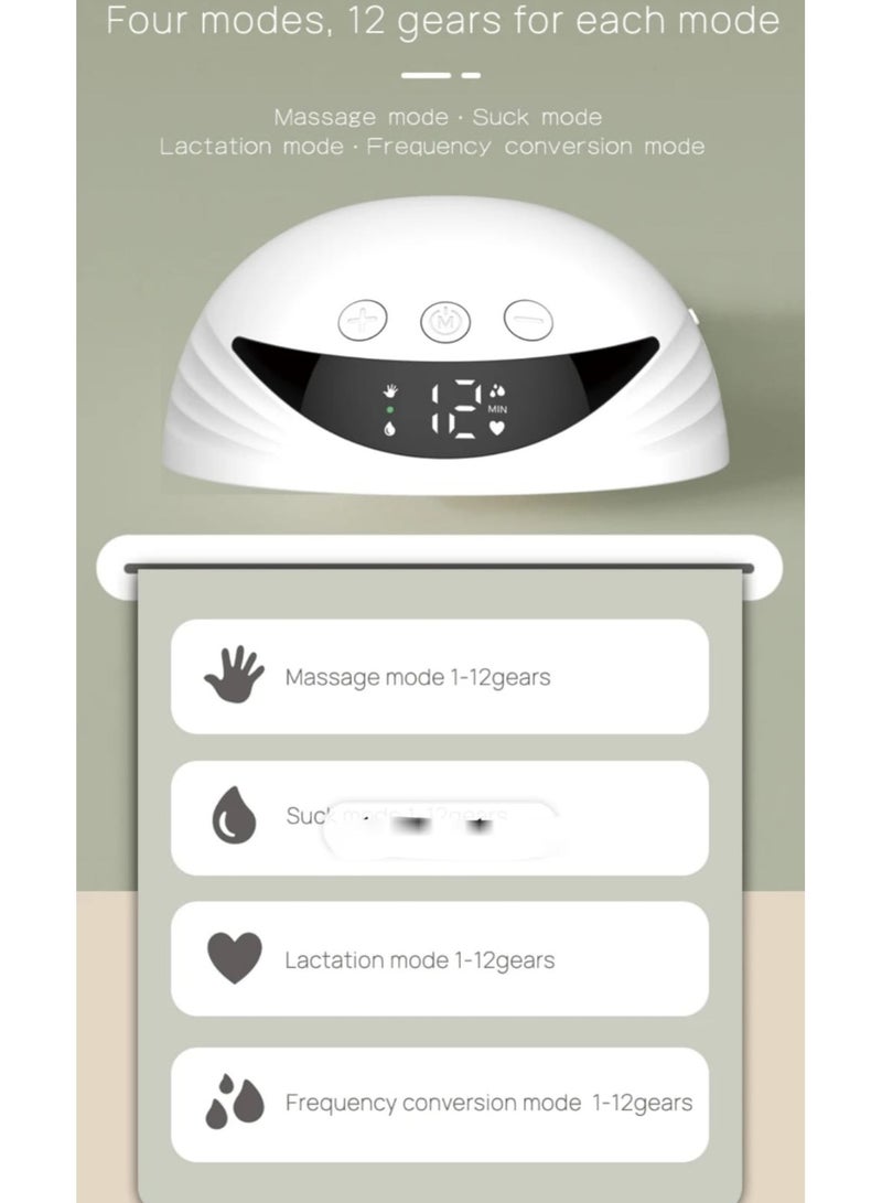 Wearable Breast Pump Hands Free - free Gift two flang inserte 19,21 - - Image 4