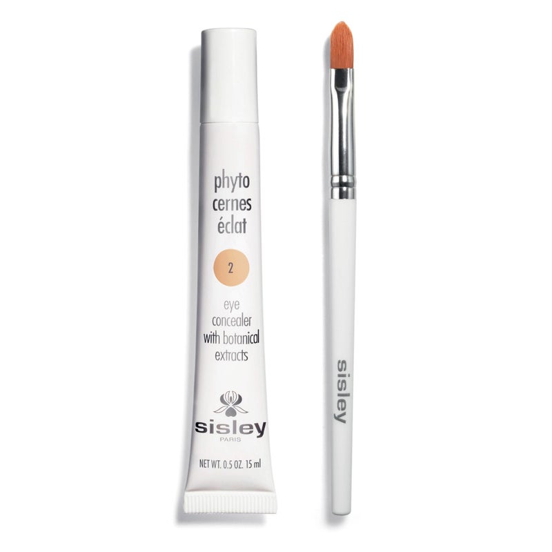Sisley Paris Phyto-Cernes Eclat, No. 2 - 15 mL - Eye Concealer - Tinted Anti-Dark Circles Product - Instantly Masks Dark Circles & Targets Puffiness - Natural, Long-Wear Finish - Includes Brush - Image 1