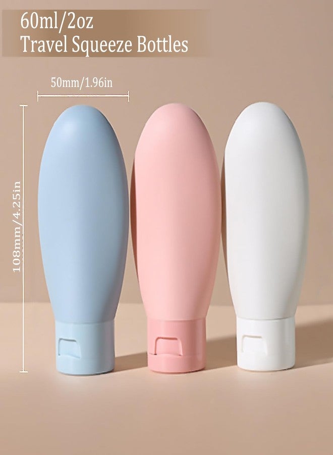 CteaTs Travel Bottles for Toiletries, 2oz Travel Size Containers, TSA Approved, BPA Free Leak Proof Refillable Mini Travel Size Bottles for Shampoo Conditioner Lotion - Image 2