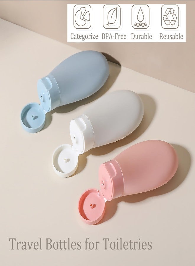 CteaTs Travel Bottles for Toiletries, 2oz Travel Size Containers, TSA Approved, BPA Free Leak Proof Refillable Mini Travel Size Bottles for Shampoo Conditioner Lotion - Image 4