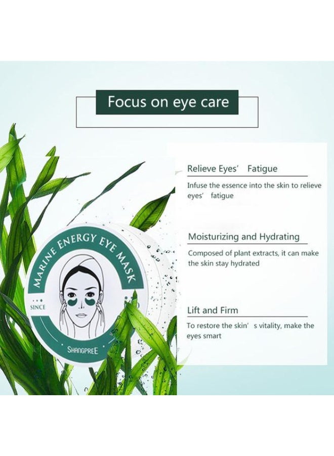 SHANGPREE Marine Energy Eye Mask (30 pairs｜60 masks), under eye patches, Premium Korean Skin Care - Image 4