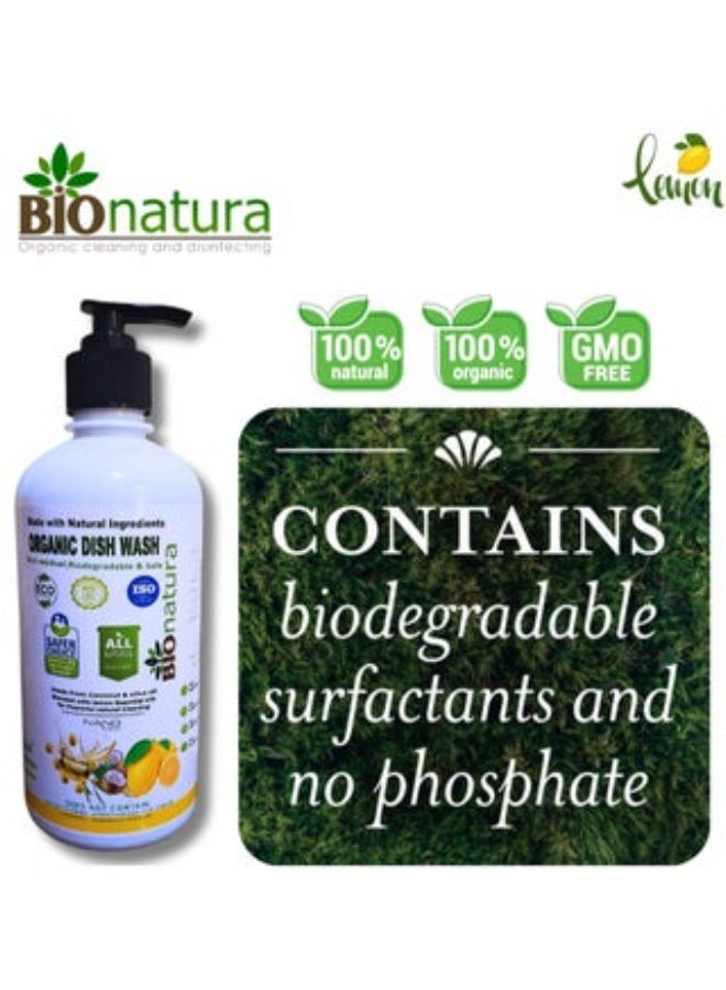 بيوناتورا غسول أطباق عضوي من بيوناتورا، مزيل طبيعي للدهون، سائل غسيل أطباق غير سام، صابون أطباق صديق للبيئة، منظف أطباق نباتي، تركيبة قابلة للتحلل الحيوي، آمن على اليدين - Image 4