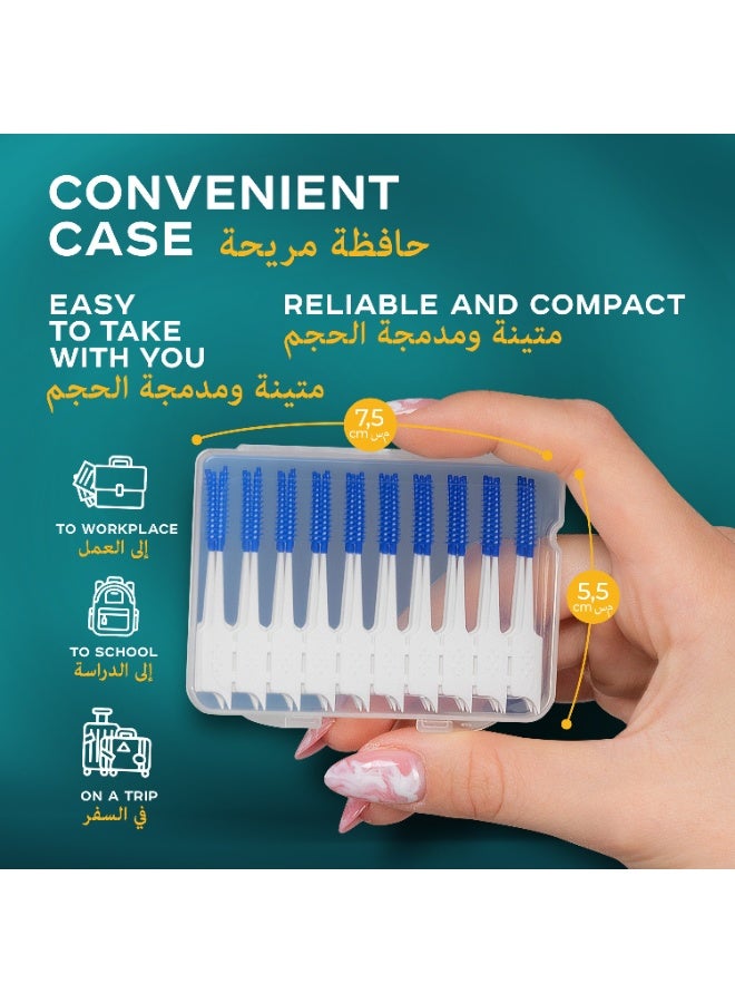 N1 Interdental Flexi Picks with Case, Soft Silicone Picks for Braces, Plaque and Food Removal, 40 PCS, 0.9 mm - Image 4