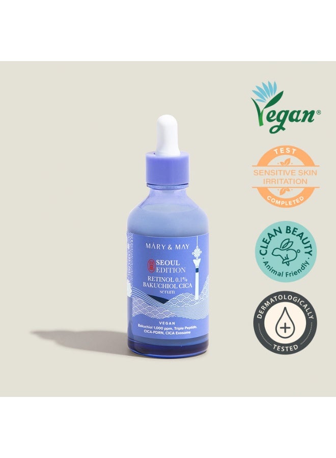 MARY & MAY Retinol 0.1% Bakuchiol Cica Serum 80ml - Image 2