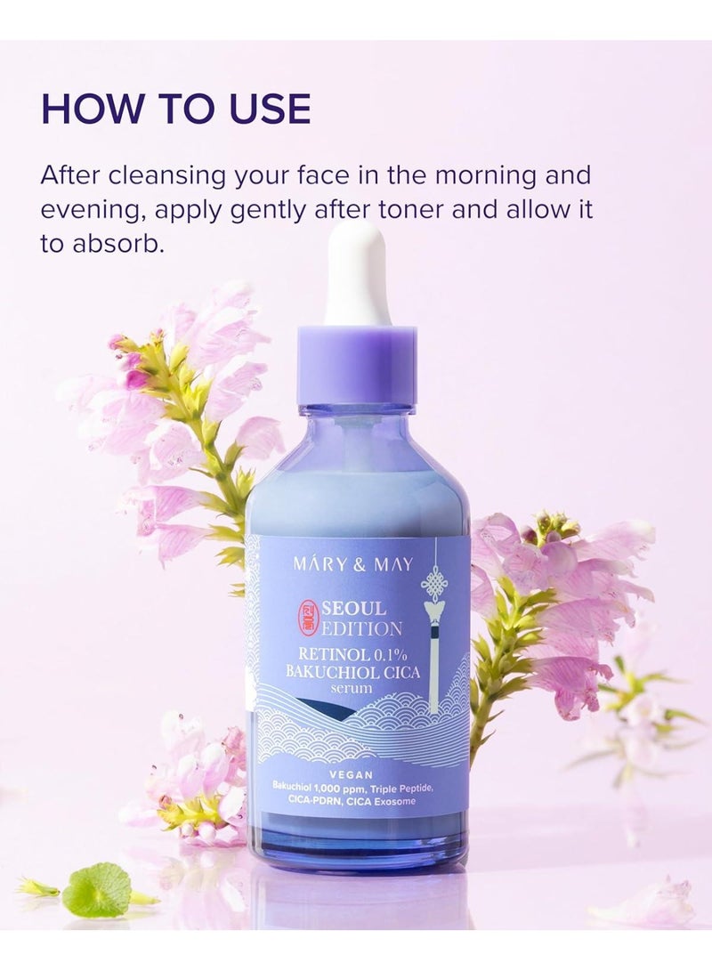 MARY & MAY Retinol 0.1% Bakuchiol Cica Serum 80ml - Image 5