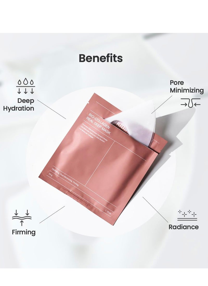 BIODANCE - BIODANCE Bio-Collagen Real Deep Mask, Hydrating Overnight Mask, Pore Minimizing, Elasticity Improvement | 34g x4ea - Image 1
