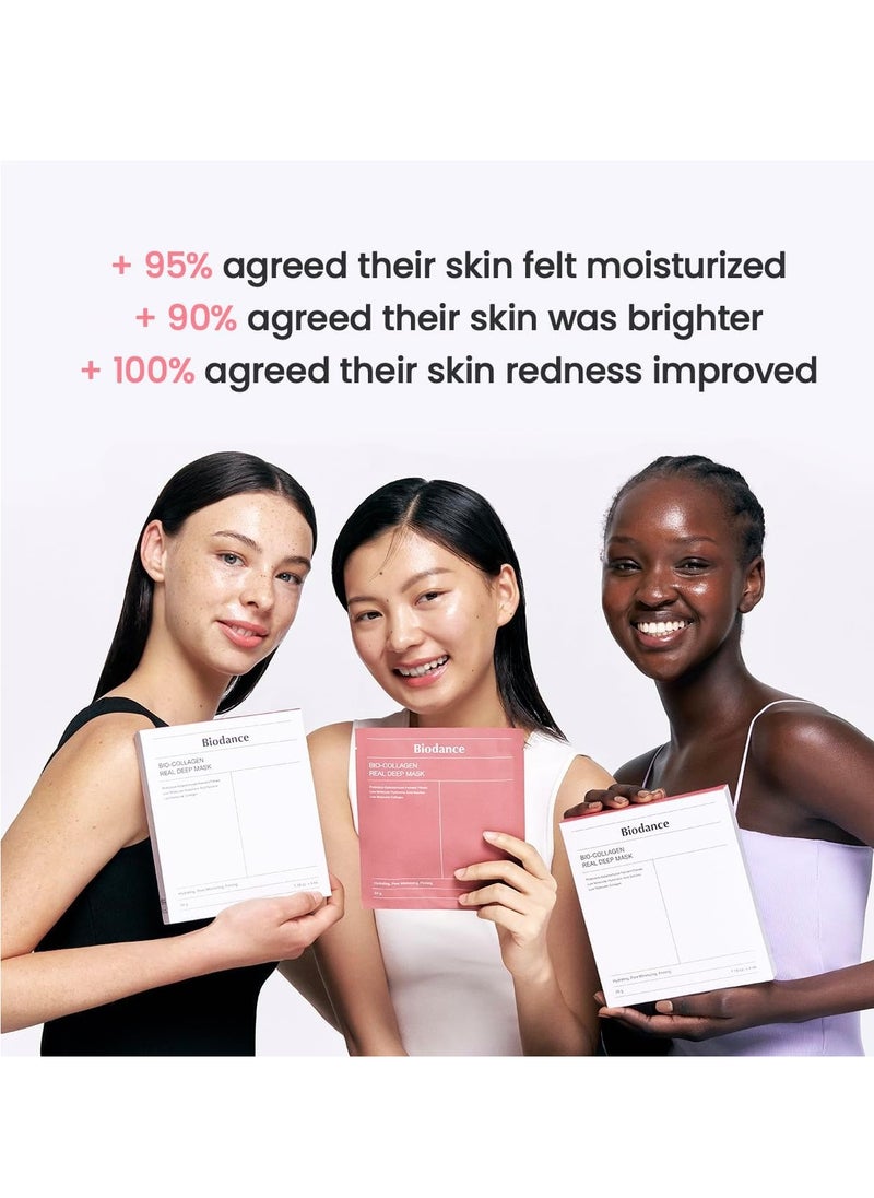 BIODANCE - BIODANCE Bio-Collagen Real Deep Mask, Hydrating Overnight Mask, Pore Minimizing, Elasticity Improvement | 34g x4ea - Image 1