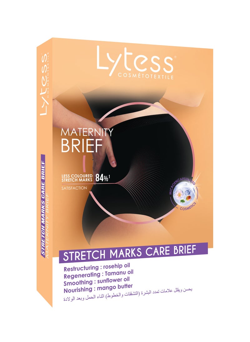 Lytess Anti-Stretch Mark High Waist Maternity  Brief, White, S/M - Image 1
