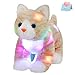 Glow Guards 14 Light up Kitty Stuffed Animal Soft Realistic Cat Plush Toy with LED Night Lights Glow Birthday Childrens Day Gifts for Toddler Kids - Image 2