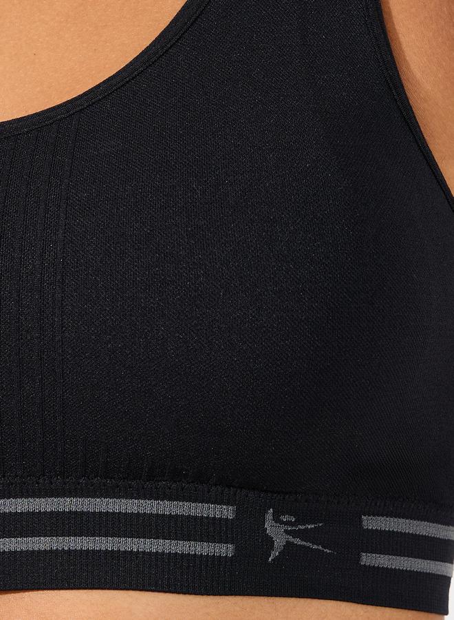 Styli Pack of 2 - Double Stripe Waist Strap Sports Bra - Image 4