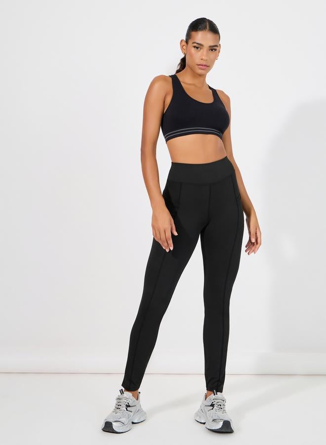 Styli Pack of 2 - Double Stripe Waist Strap Sports Bra - Image 3