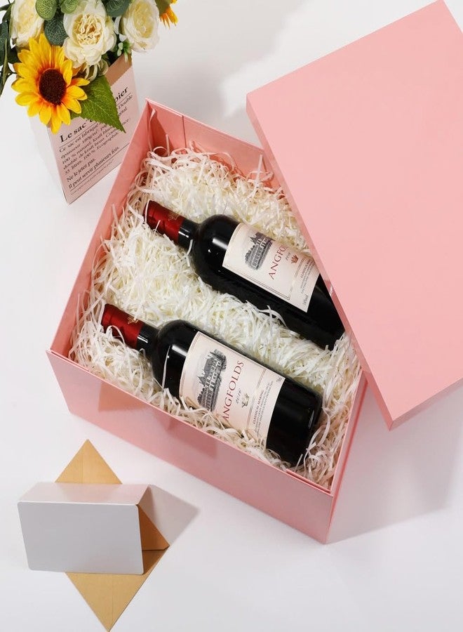 UoeRing Pink Large Gift Box 1Pcs 15x12x6 inch,luxury Gift Box with Lid for Birthday Christmas Valentine's Day Mother's Day (Includes Pull Bows,Card,Envelope,Filler - Image 4