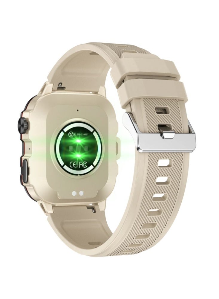 أولون ساعة Aolon Tetra S2 الذكية للرجال - مقاومة للماء IP68، مكالمات وإشعارات لاسلكية، شاشة عالية الدقة - Image 2