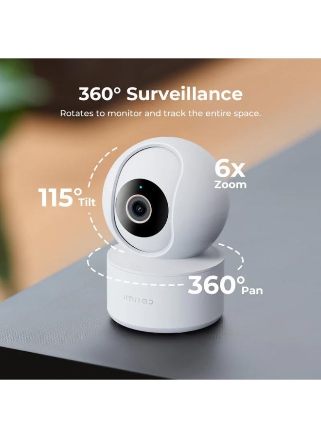 IMILAB C22 3K WiFi Indoor Security Camera | 360° Rotation | Two-Way Audio | Color Night Vision | Motion, Human & Noise Detection | App Control | Plug-in Design - Image 2