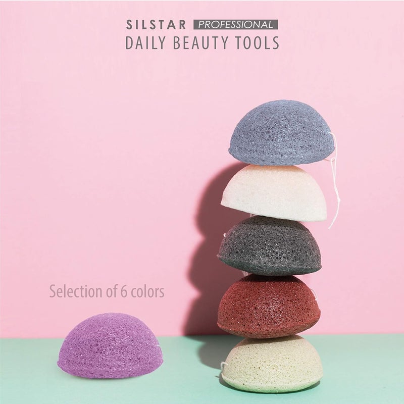 SILSTAR PROFESSIONAL SILSTAR PROFESSIONAL Konjac Facial Sponge Tear Drop Cedar Green 203  Our Konjac Sponge Offers an Amazing Cleansing and Shaving Experience  - Image 5