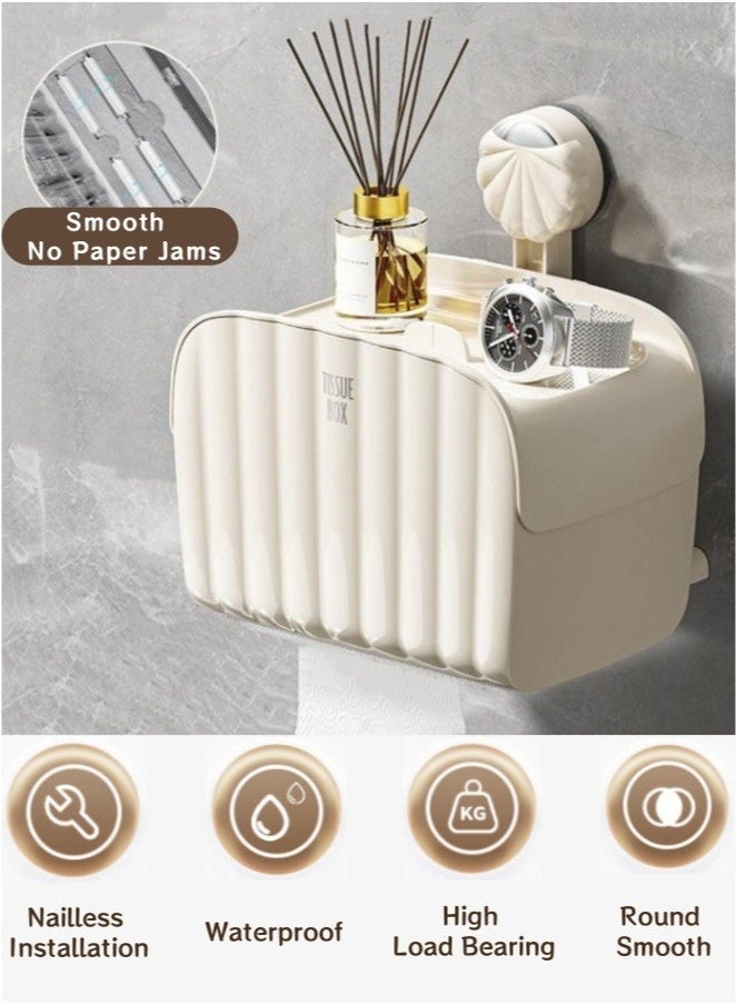 Tissue Box Cover Holder,Napkin Storage Box for Living Room Bedroom Bathroom Office Car - Image 2