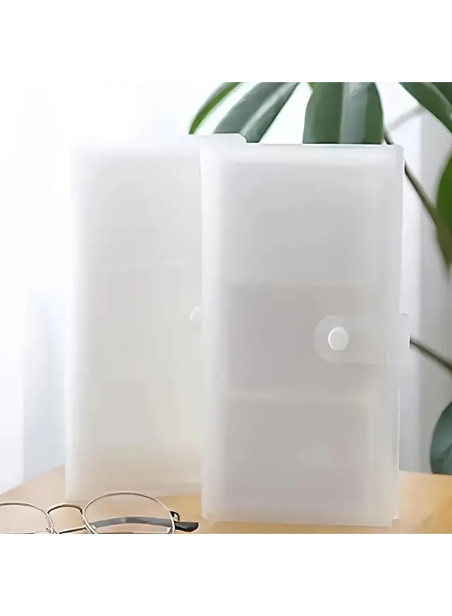 زيفانا ألبوم صور شفاف بجيب 12، ألبوم صور شفاف، حامل بطاقات صور ألبوم بولارويد، دفتر مجموعة بطاقات صور تذاكر القطار، حامل بطاقات صور ألبوم بطاقات المجوهرات - Image 1