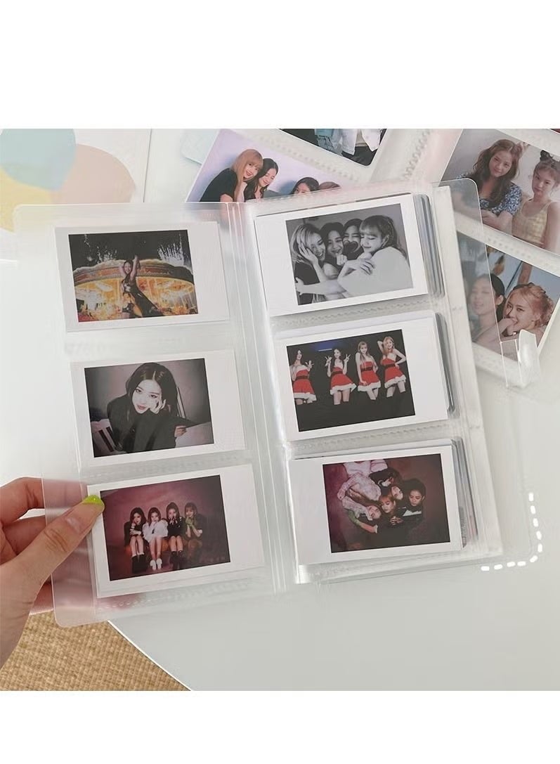 زيفانا ألبوم صور شفاف بجيب 12، ألبوم صور شفاف، حامل بطاقات صور ألبوم بولارويد، دفتر مجموعة بطاقات صور تذاكر القطار، حامل بطاقات صور ألبوم بطاقات المجوهرات - Image 4