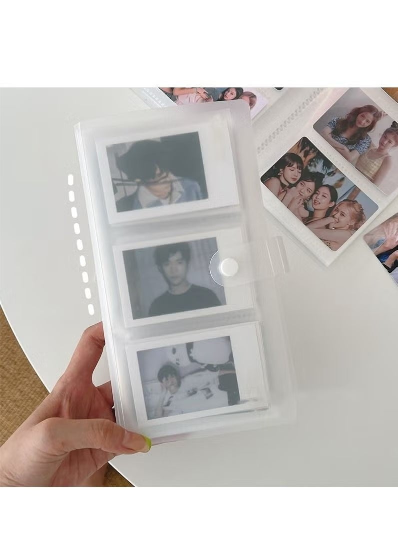 زيفانا ألبوم صور شفاف بجيب 12، ألبوم صور شفاف، حامل بطاقات صور ألبوم بولارويد، دفتر مجموعة بطاقات صور تذاكر القطار، حامل بطاقات صور ألبوم بطاقات المجوهرات - Image 5