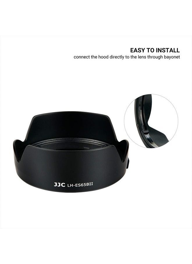 JJC - Tulip Flower Lens Hood for Canon RF 50mm f/1.8 STM on EOS R6 R5 RP R Camera, Reversible Lens Shade Replace Canon ES-65B Lens Hood, Compatible with 43mm Filters and 43mm Lens Cap - Image 1