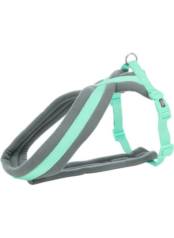 تريكسي حزام سياحة ممتاز للكلاب مصنوع من حشوة من الصوف، قابل للتعديل وخفيف الوزن، حلقة قوية على شكل حرف D تحافظ على الحزام والمقود في مكانهما XS-S 30-55 سم/15 مم نعناعي