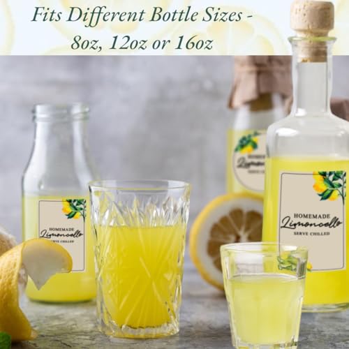 Joyful Artistry Limoncello Labels - 14 Rectangular 2"x3" Lemoncello Stickers for Homemade Limoncello Bottles 4oz, 8oz, 12oz, 16oz (Rectangular) - Image 5