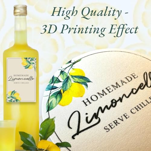 Joyful Artistry Limoncello Labels - 14 Rectangular 2"x3" Lemoncello Stickers for Homemade Limoncello Bottles 4oz, 8oz, 12oz, 16oz (Rectangular) - Image 2