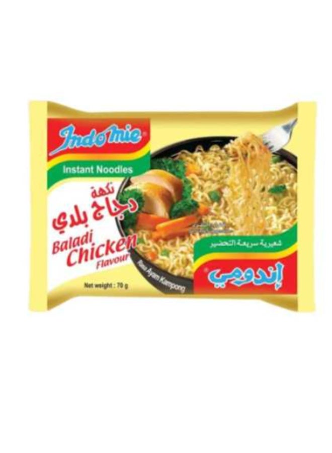 اندومي السعودية – طعم دجاج بلدي – عبوة 3 × 60 جرام | وجبة سريعة التحضير | طعم أصلي وشهي