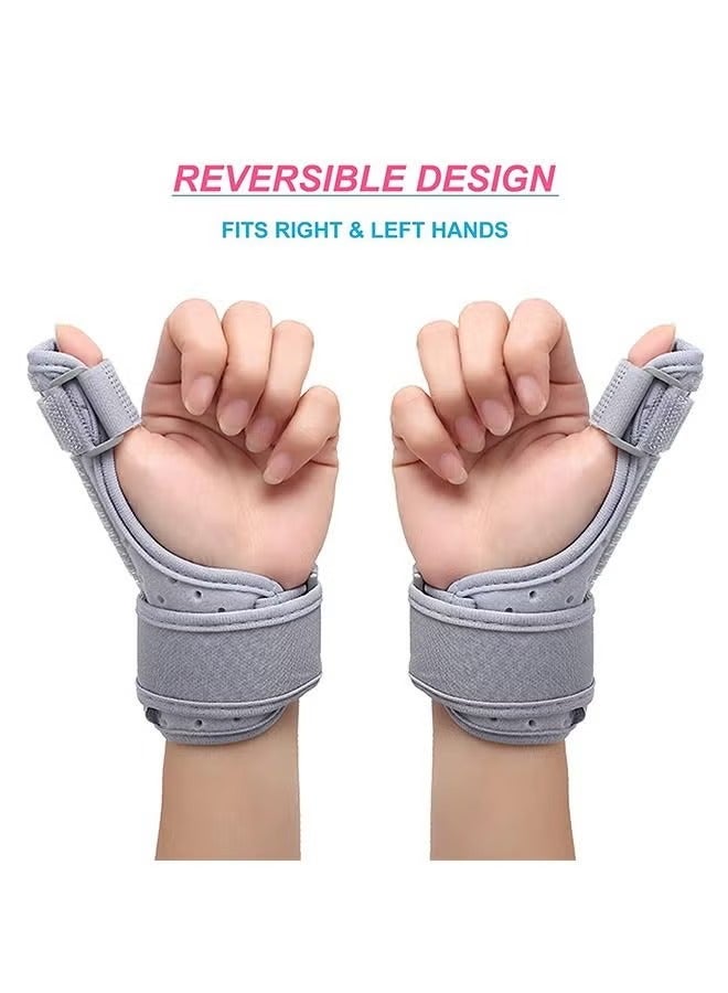 Thumb Splint with Wrist Support Brace, Thumb Brace for Carpal Tunnel Tendonitis Pain Relief Sprains Arthritis Tendonitis, Thumb Splint Fits Left and Right Hands - Image 4