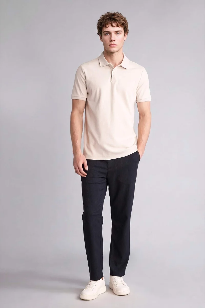 ديفاكتو Regular Fit Short Sleeve Polo T-Shirt