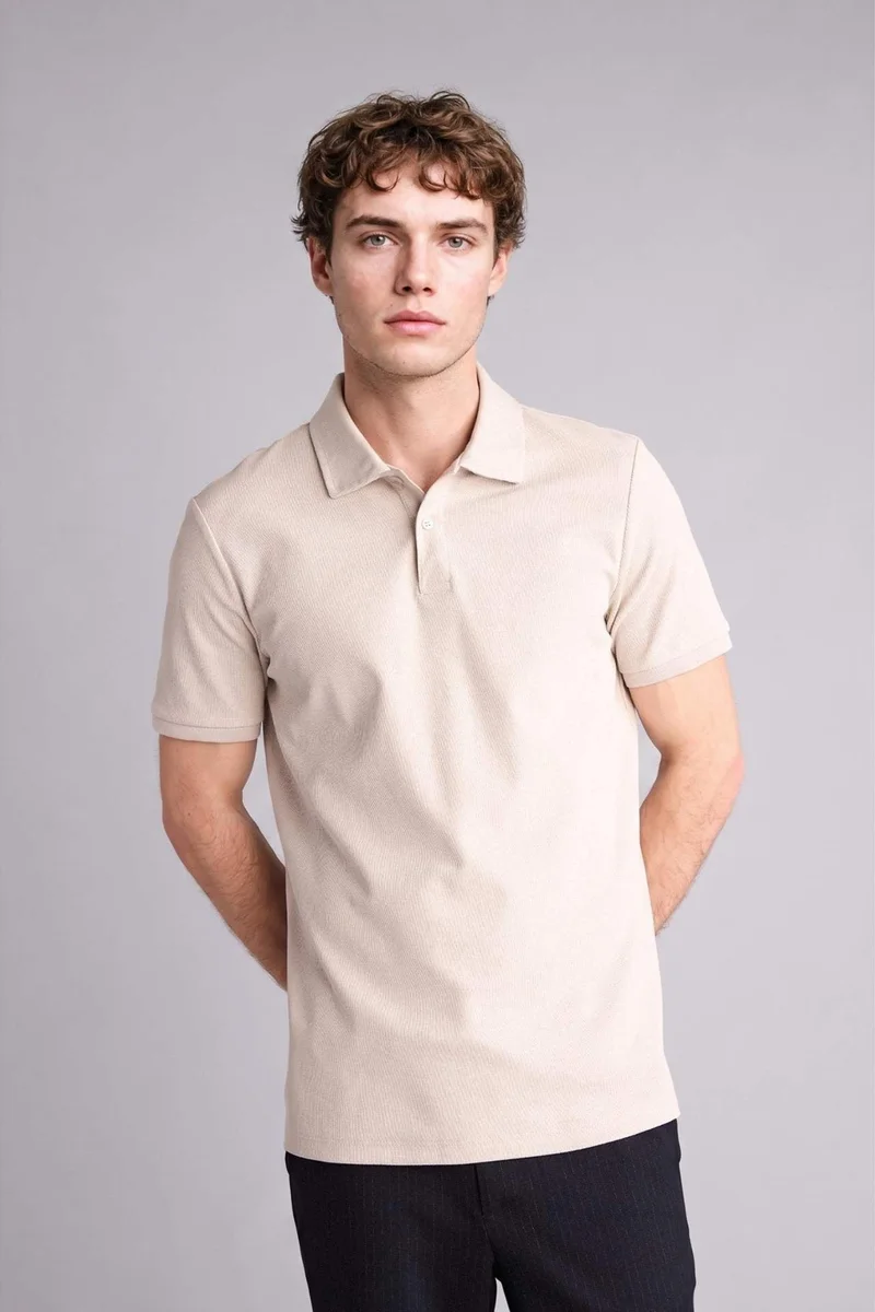 ديفاكتو Regular Fit Short Sleeve Polo T-Shirt