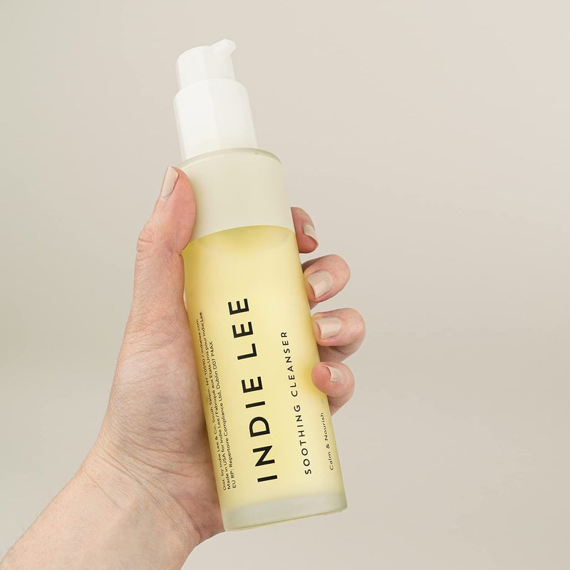 Indie Lee Soothing Facial Cleanser, Gentle, Moisturizing Face Wash + Makeup Remover for Sensitive Skin, Hydrate & Calm Redness with Rose Damascena & Chamomile Oil, Plump & Exfoliate with PHAs, 125ml - Image 4