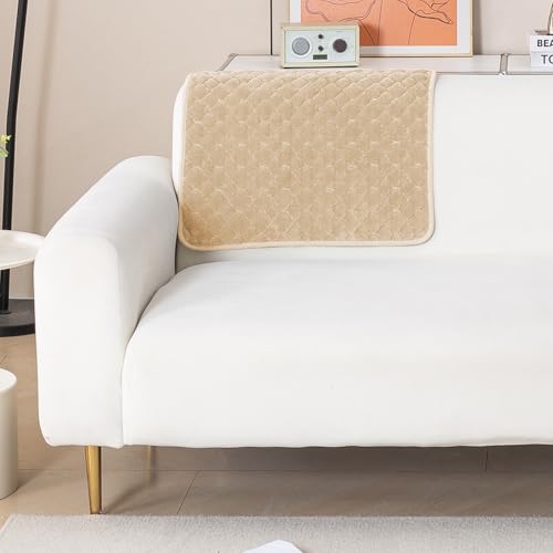 HOKIPO 'Diamond Plush' Premium Quilted Anti Slip Sofa Cover Mats for L Shape and 1/2/3 Seater Sofa. Make Your Own Sofa Cover Set, 70(D) x 170(L) cm, Beige (AR-5899-BGE) - Image 1