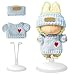 SHUOXUKE for Adjustable White Display Stand with 2Piece Doll Outfit Sweater Hat for 17cm Dolls Cute 3Piece Accessories Set - Image 2