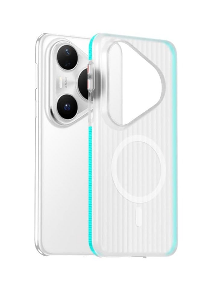 general Frosted case compatible with Huawei Pura80 Ultra, built-in magnetic suction, built-in airbags in all corners, shockproof and drop-proof case