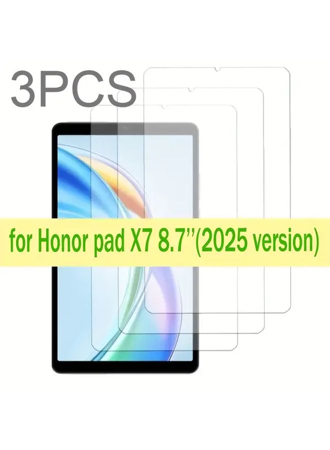 3Pcs Tempered Glass Screen Protector For 8 7 Inch 2025 Tablet 9H Hardness Anti Scratch Anti Fingerprint - Image 1