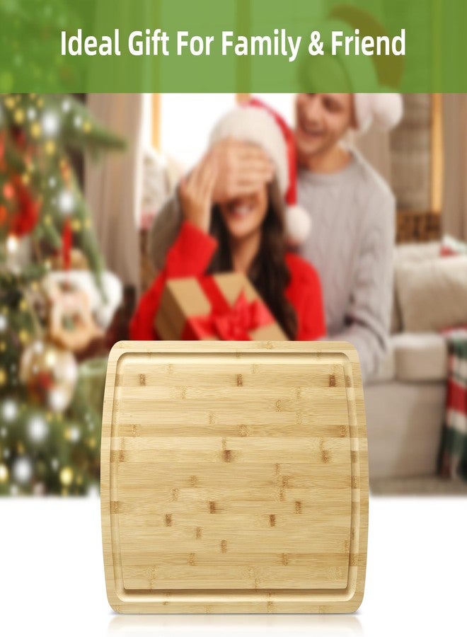GAOMON Extra Large Organic Bamboo Cutting Board, Meal Prep & Serving Wooden Cutting Board for Kitchen, Chopping Butcher Block for Turkey, Meat, Vegetables, Bbq (20 x 15 In) - Image 5