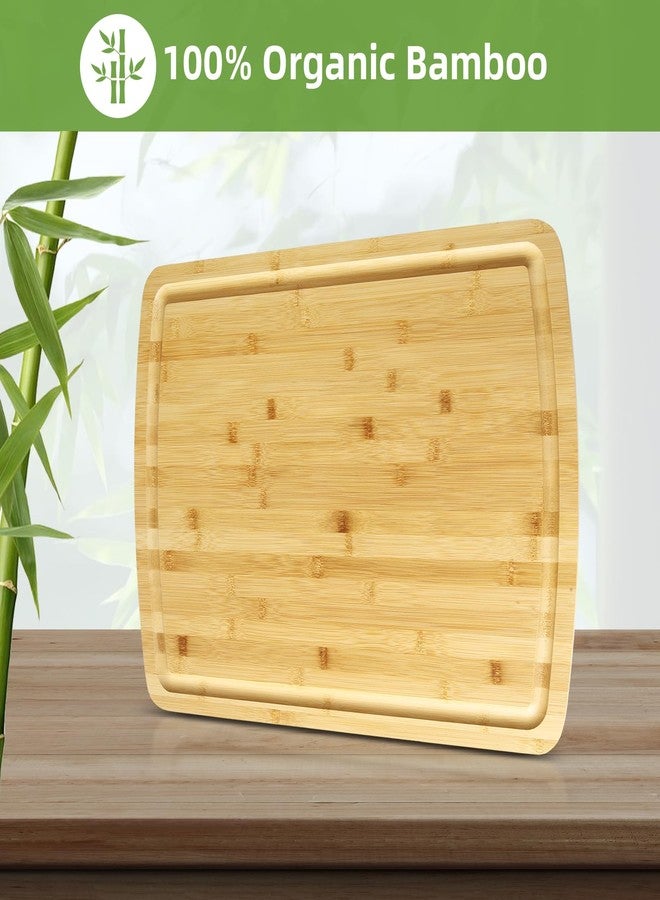 GAOMON Extra Large Organic Bamboo Cutting Board, Meal Prep & Serving Wooden Cutting Board for Kitchen, Chopping Butcher Block for Turkey, Meat, Vegetables, Bbq (20 x 15 In) - Image 3