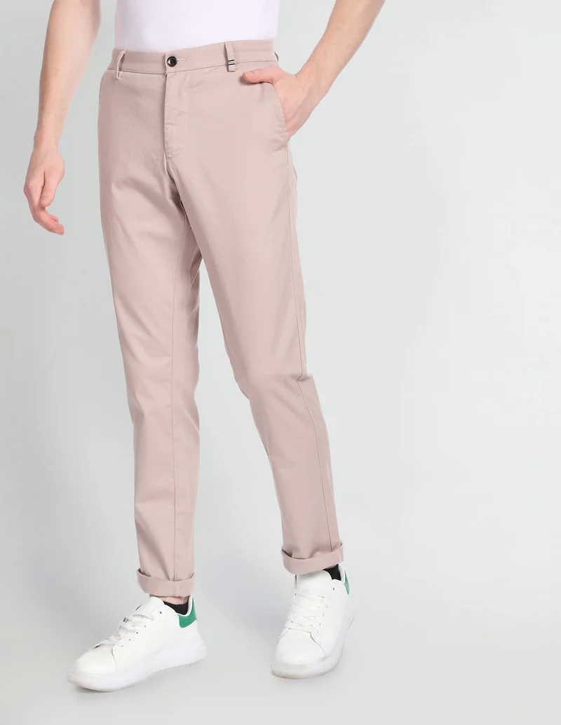 Low Rise Slim Fit Casual Trousers