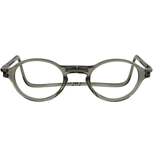 Clic Magnetic Reading Glasses for Men or Women, Computer Readers, Classic (S-M, Smoke, 3.00 Magnification) - Image 2