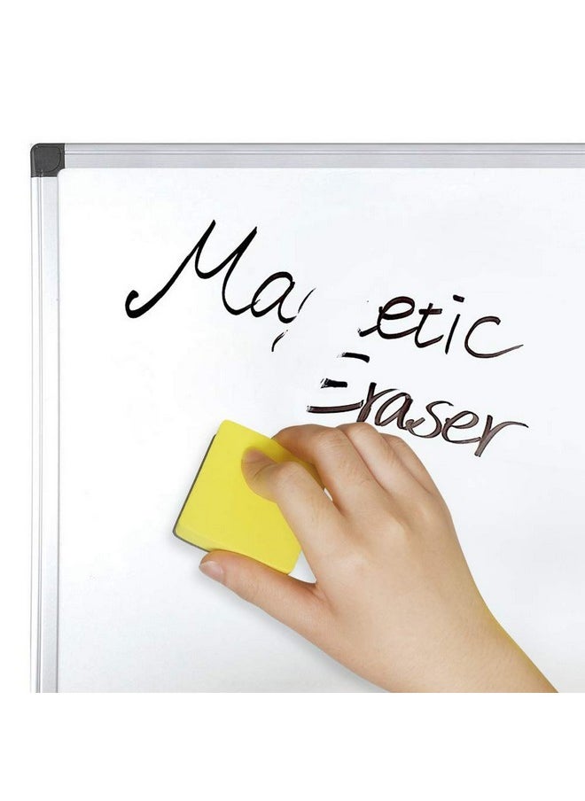 Heqishun 40 Pack Magnetic Whiteboard Dry Eraser Dry Erase Erasers Bulk Chalkboard Eraser Cleaner for Classroom, Office (2 x 2 inch, Yellow)  - Image 5