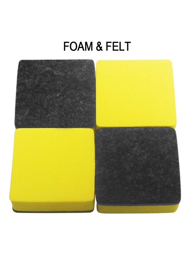 Heqishun 40 Pack Magnetic Whiteboard Dry Eraser Dry Erase Erasers Bulk Chalkboard Eraser Cleaner for Classroom, Office (2 x 2 inch, Yellow)  - Image 4