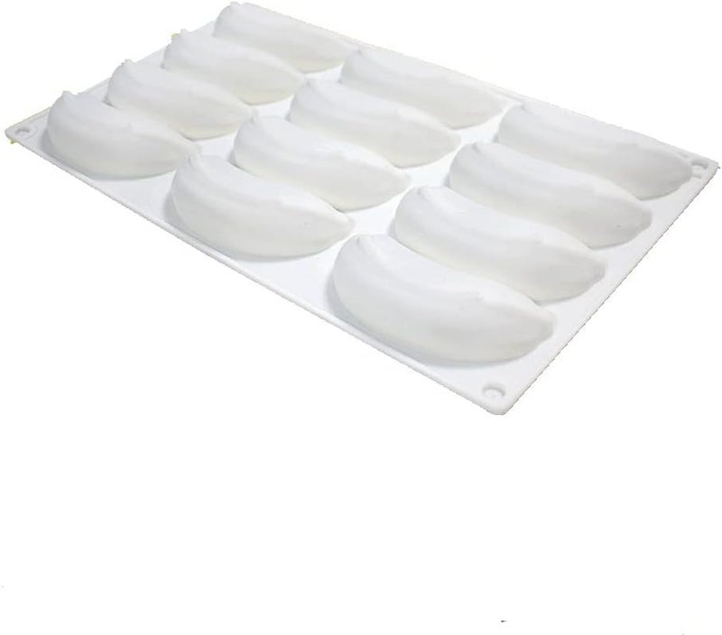 mostsom Silicone Mold Baking Pan Non-Stick Baking Pastry Chocolate Cake Dessert DIY Decoration Tools (Banana R_11.8x6.8x0.08 inch) - Image 5