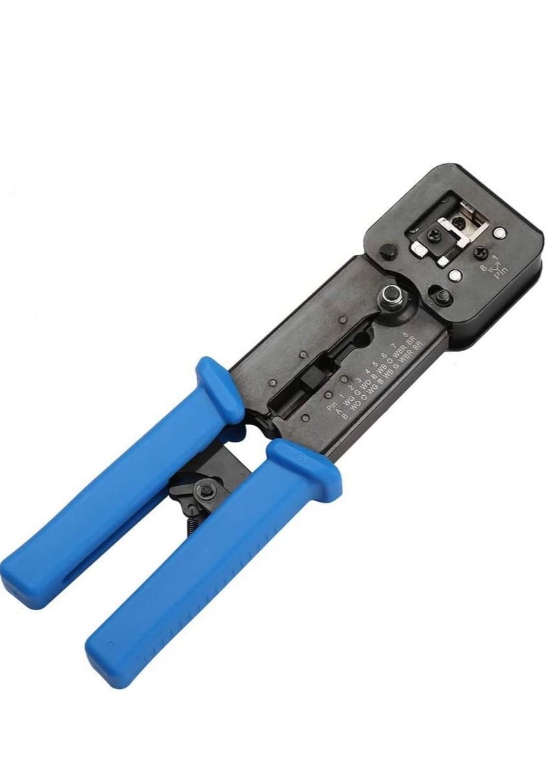 DKURVE™ EZ RJ45 Crimp Tool Pass Through With 50PCS Connectors ,50PCS Covers and Mini Wire Stripper - Image 2