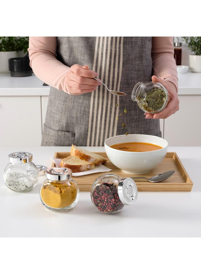 erorex Spice Jar, Glass/Aluminium-Colour, 15 Cl - Image 2